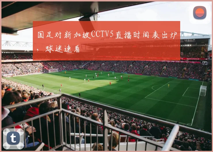 国足对新加坡CCTV5直播时间表出炉,球迷速看